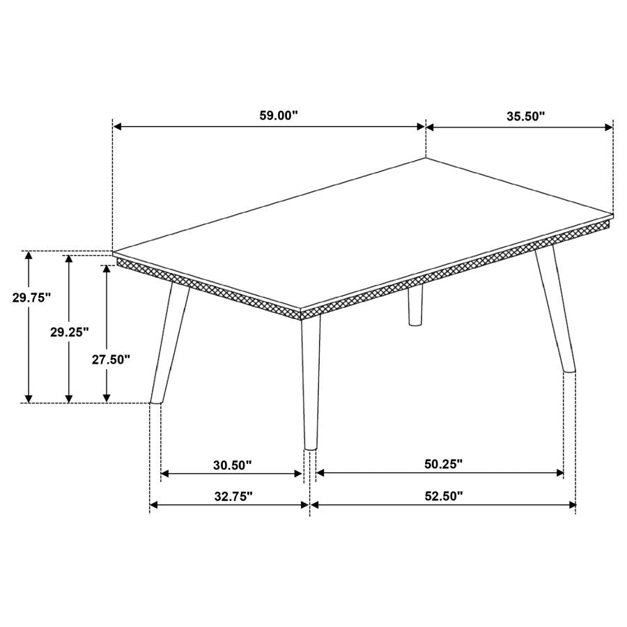 Onslow - Rectangular Wood Dining Table - Dark Brown