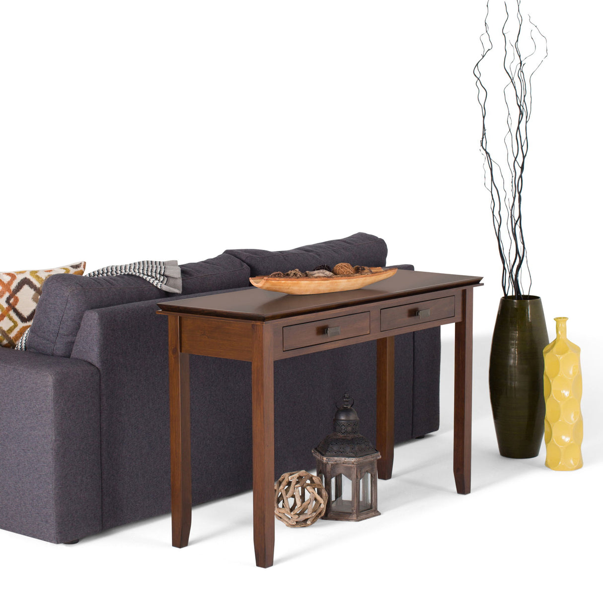 Artisan - Handcrafted Console Sofa Table by Simpli-Home | Bel Furniture