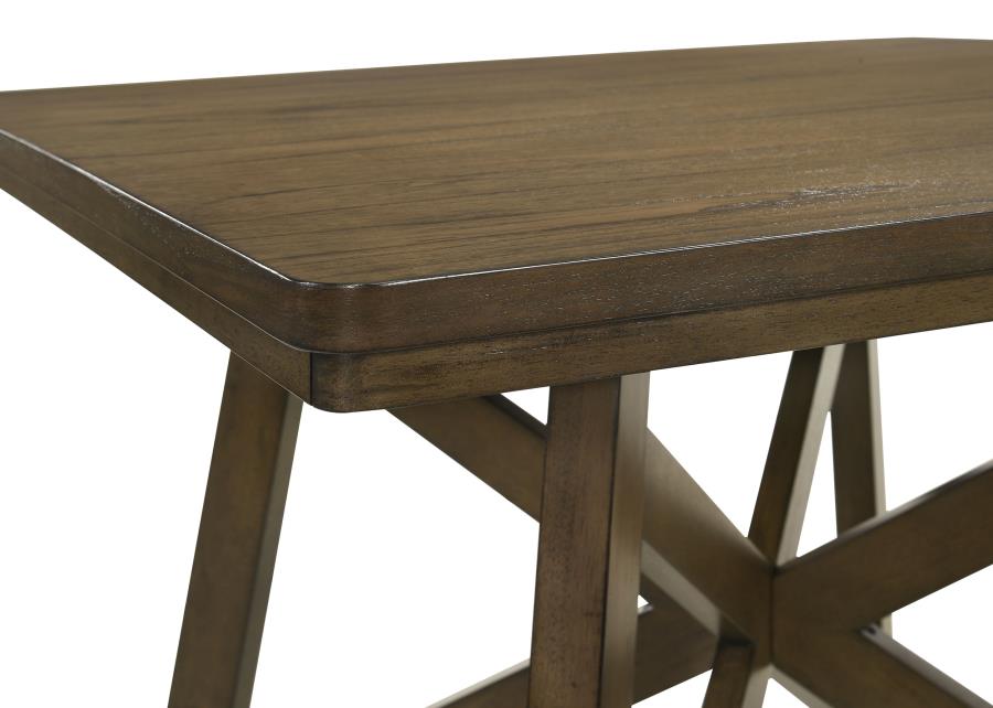 Canfield - 5 Piece Counter Height Dining Set - Brown