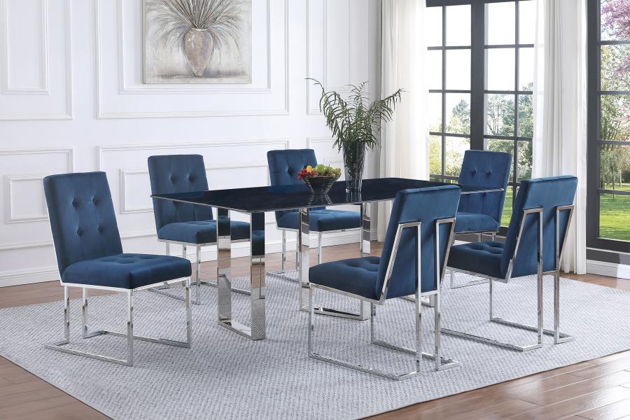 Desden - Rectangular Sintered Stone Dining Table - Gray