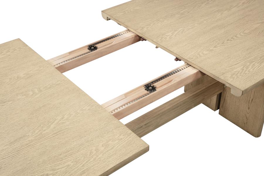 Kailani - 10 Piece Wood Dining Set with Sideboard - Beige Oak