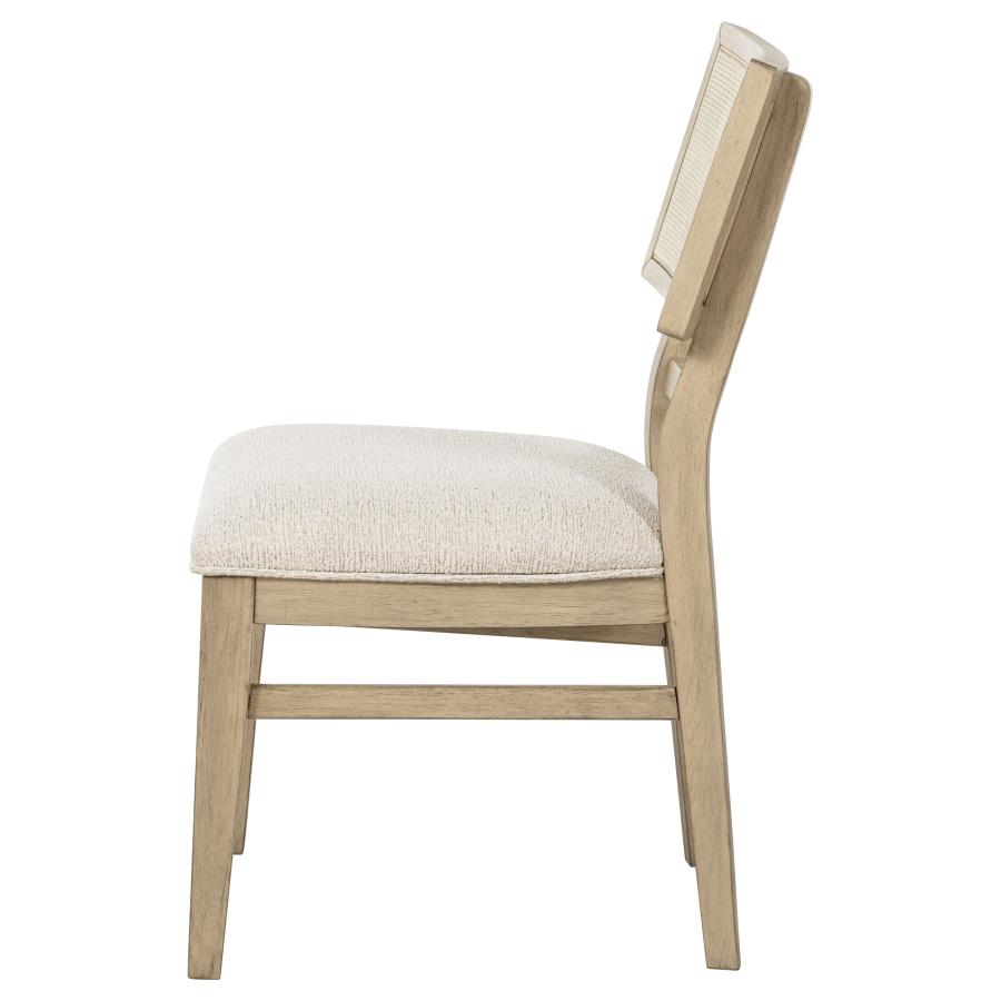 Kailani - Radio Weave Cane Dining Side Chair (Set of 2) - Beige Oak