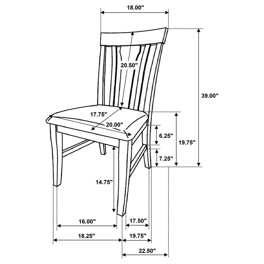Hartville - Dining Side Chair (Set of 2) - Natural Light Brown