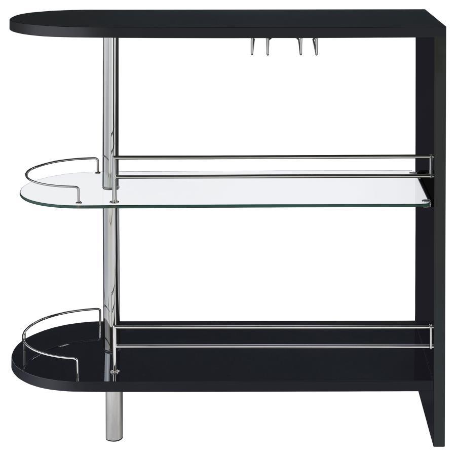 Adolfo - Rectangular 2-Tier Home Bar Table by CoasterEssence | Bel Furniture