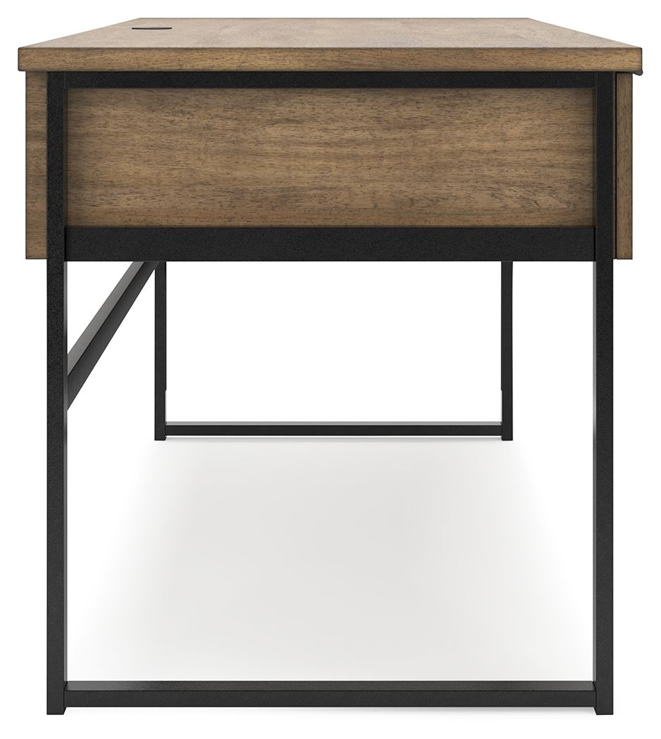 Montia - Light Brown - Home Office Desk by Signature Design by Ashley® | Bel Furniture