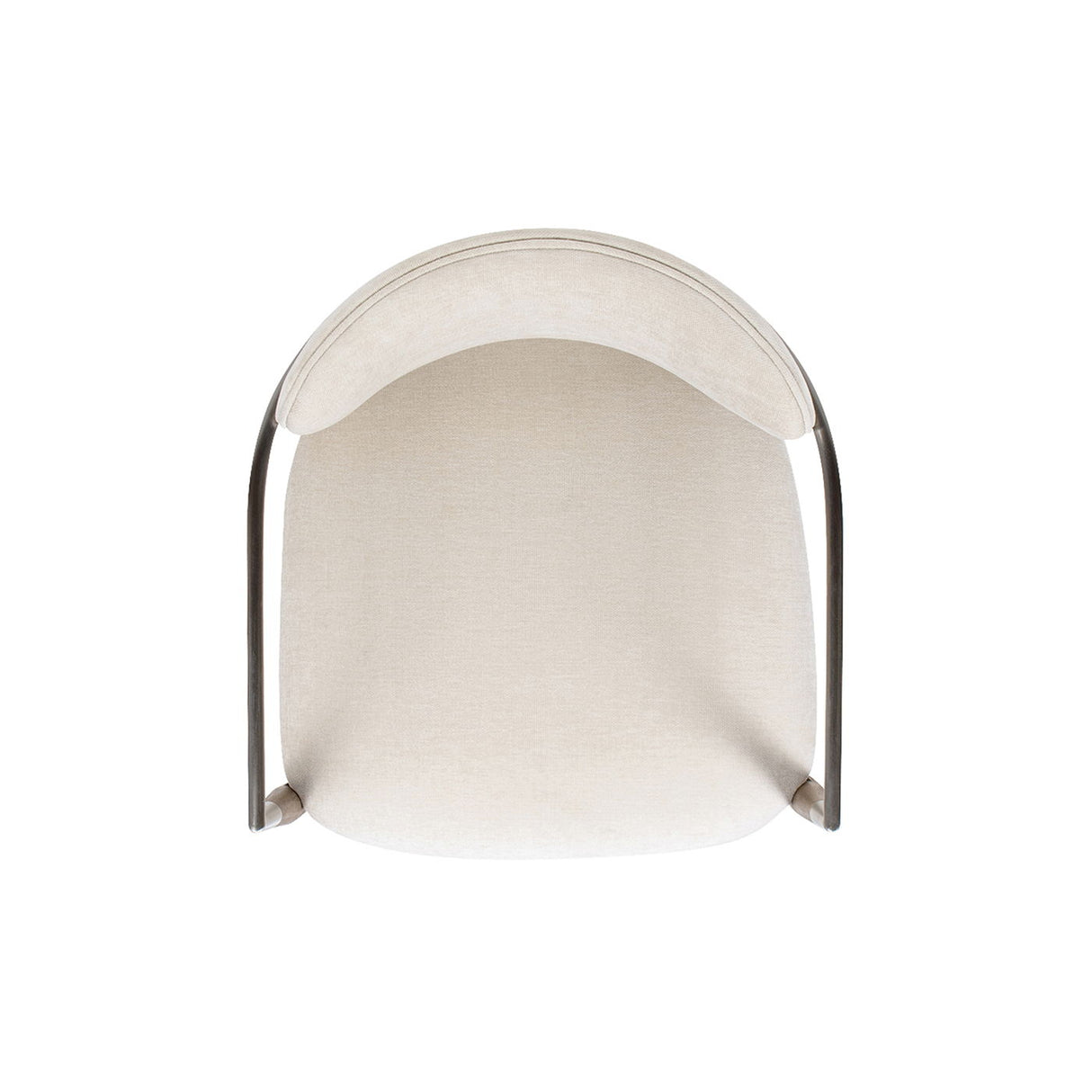 Artemis - Mixed Material Upholstered Dining Arm Chair - Warm White by Jennifer Taylor Home | Bel Furniture