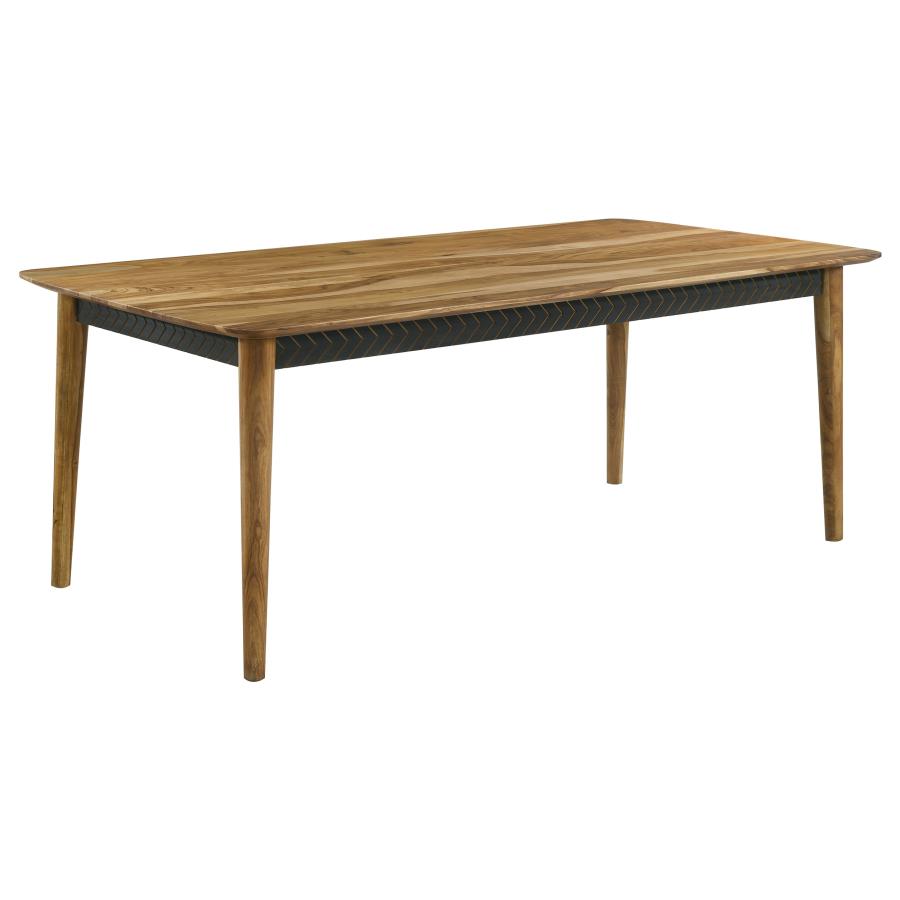 Partridge Dining Set Natural Sheesham and Espresso