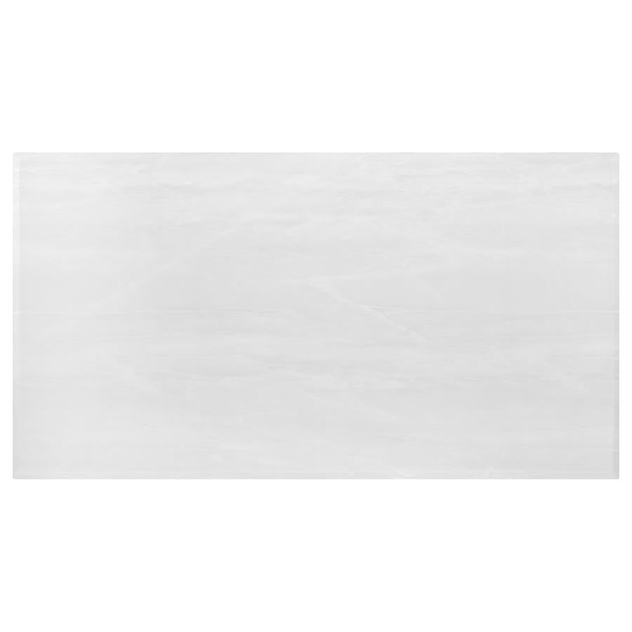 Kerwin - Rectangular Stone Top Dining Table - White