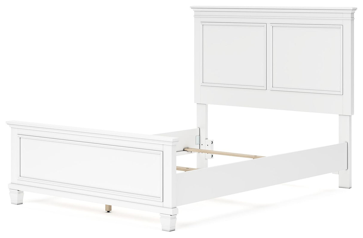 Fortman - Full Panel Bed - White