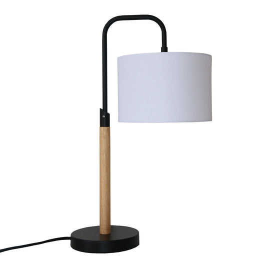 Arcus Paniz - Desk Lamp With Cylinder Shade - Black
