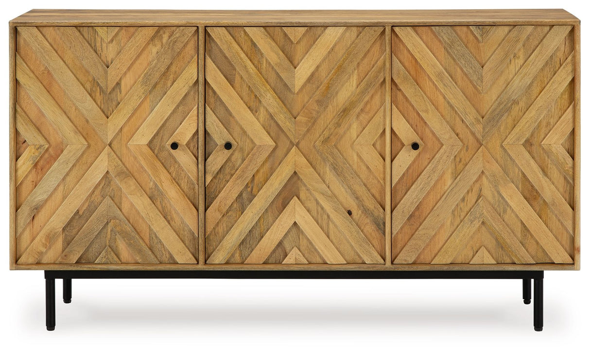 Cadewick - Natural - Accent Cabinet by Signature Design by Ashley® | Bel Furniture