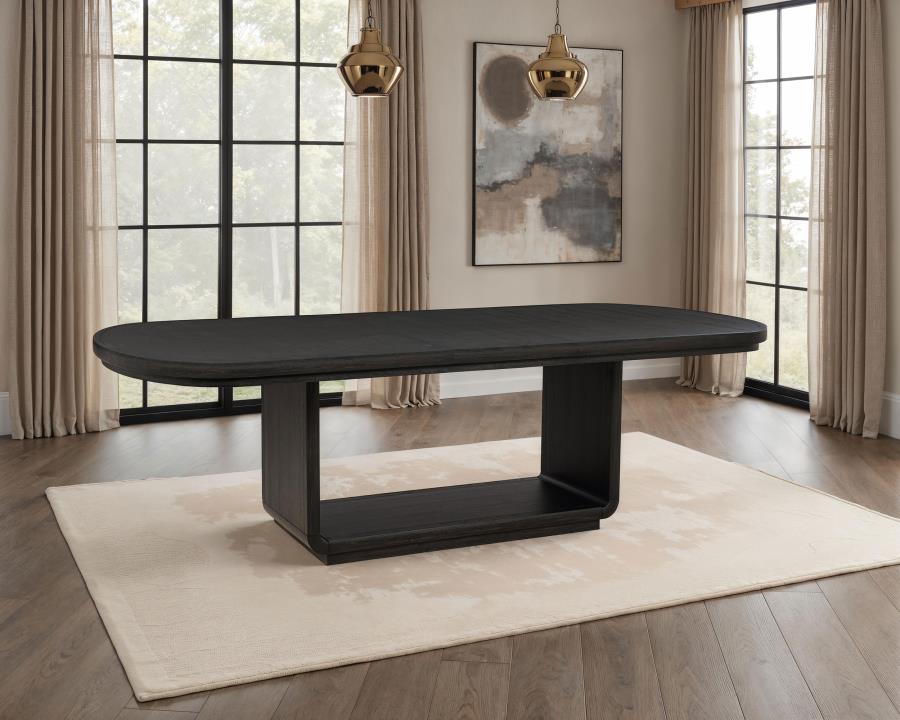 Leandro - 78" Extension Dining Room Table - Burnished Black