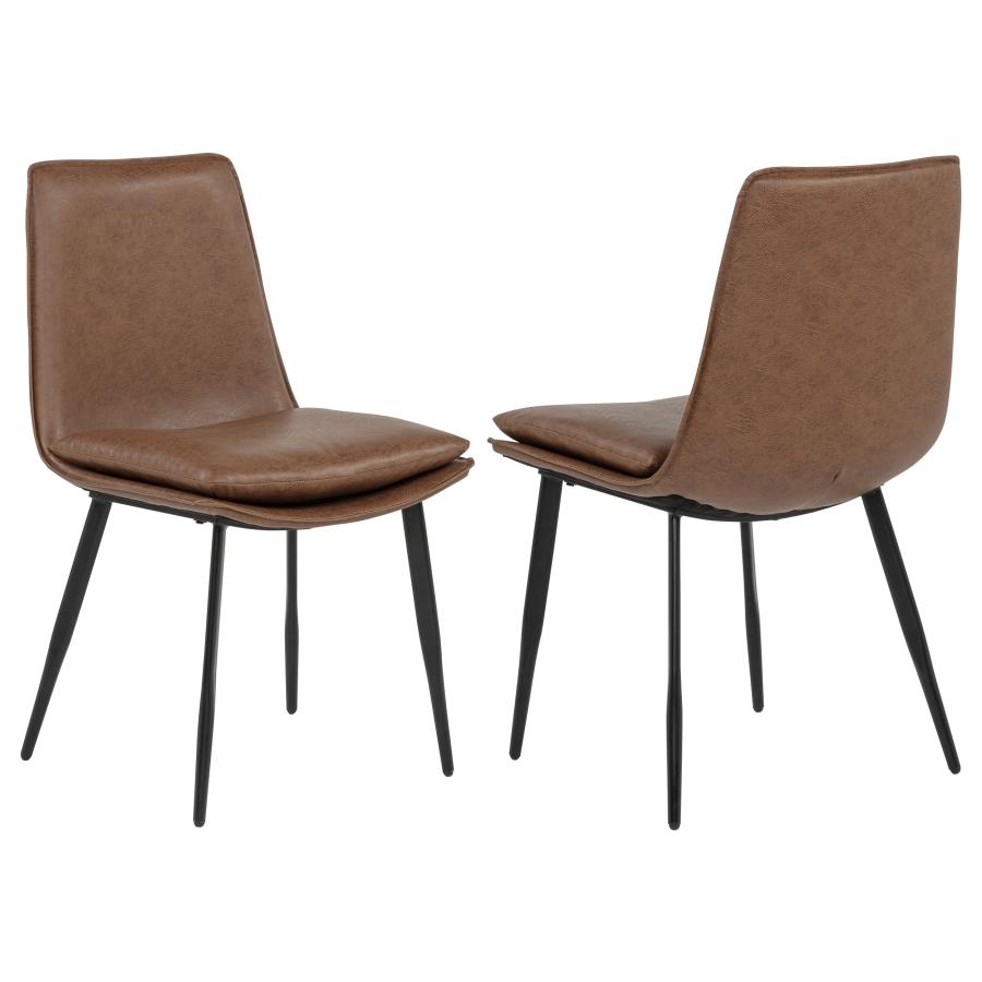 Ortega - Upholstered Dining Side Chair (Set of 2) - Coffee