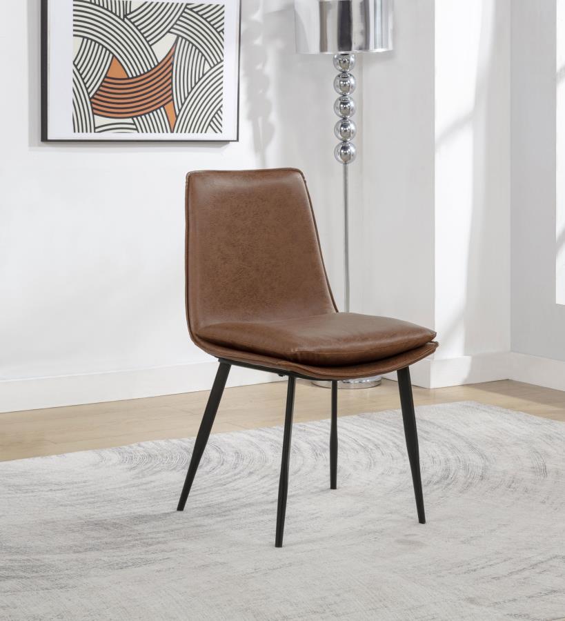 Ortega - Upholstered Dining Side Chair (Set of 2) - Coffee