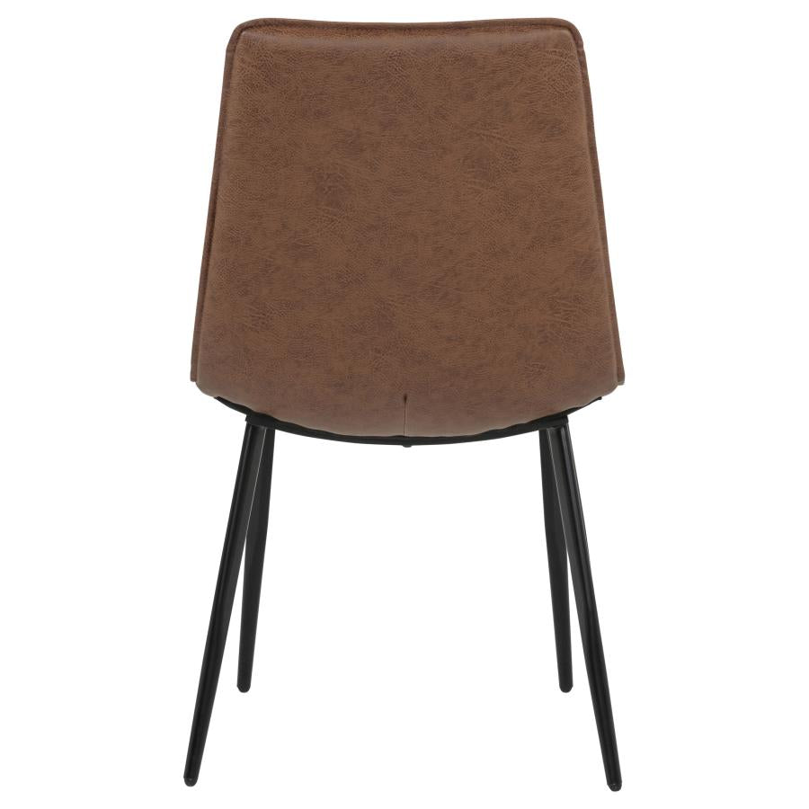 Ortega - Upholstered Dining Side Chair (Set of 2) - Coffee