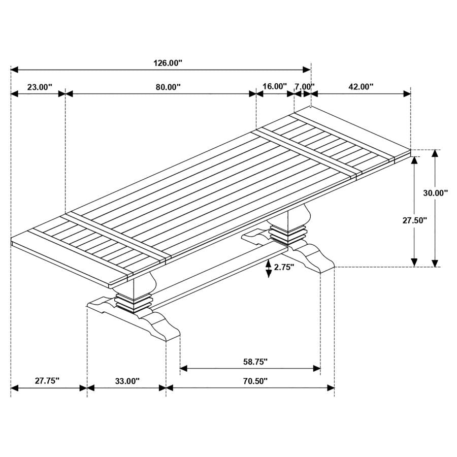 Florence - Extension Dining Table
