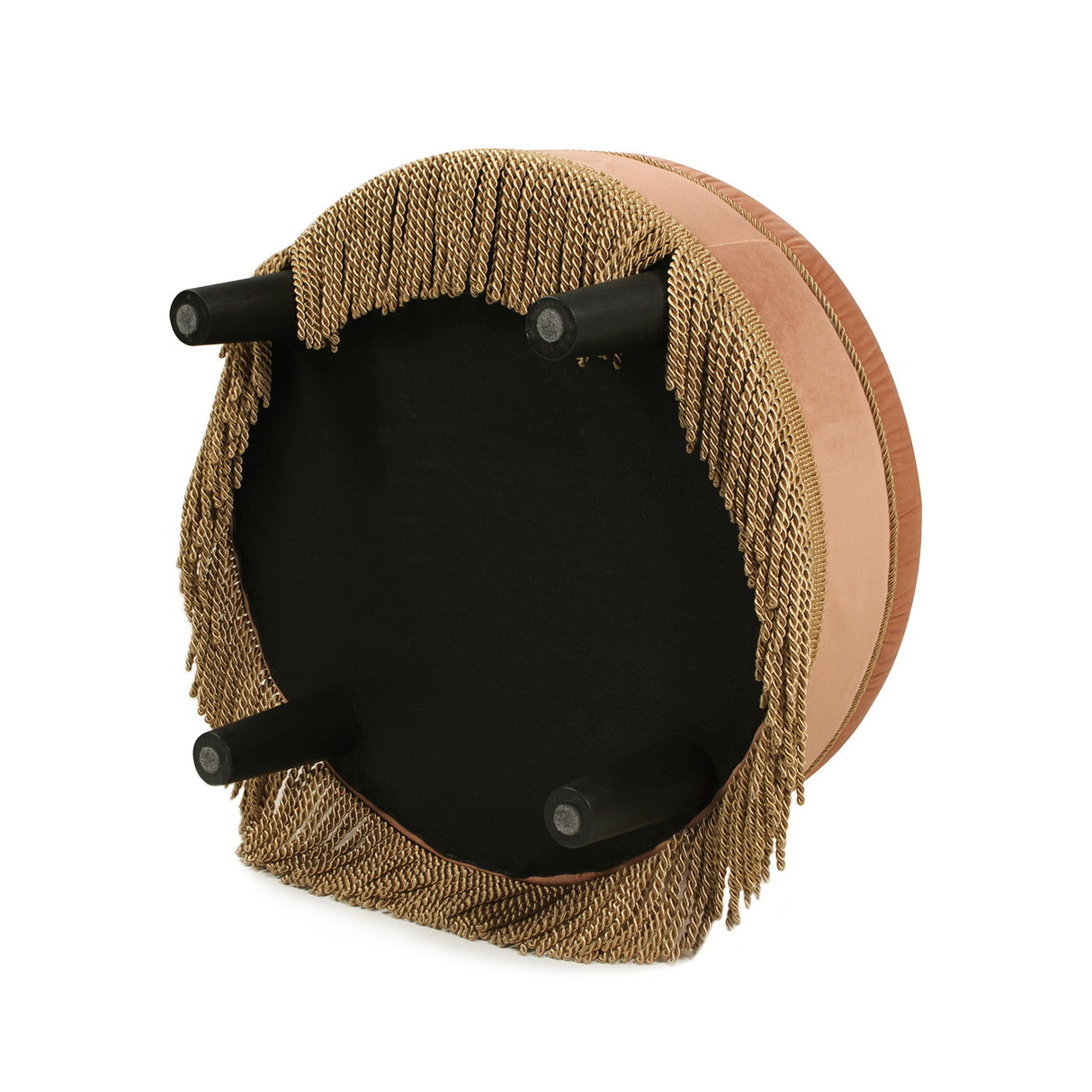 Yolanda - Round Upholstered Accent Ottoman by Jennifer Taylor Home | Bel Furniture