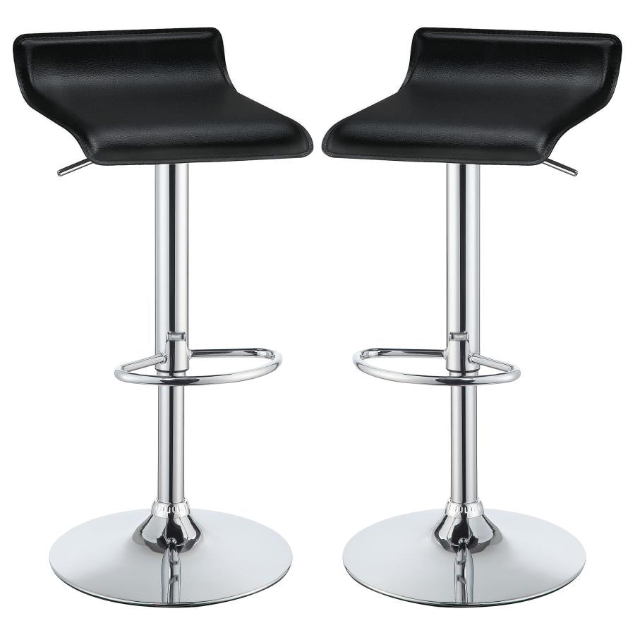 Bidwell Upholstered Adjustable Bar Stool (Set of 2)