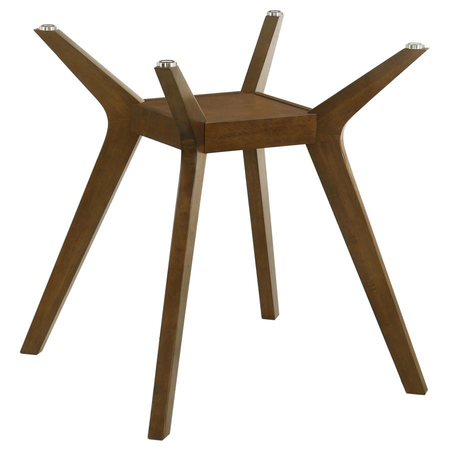 Paxton Square Wood Counter Height Dining Table Base Brown