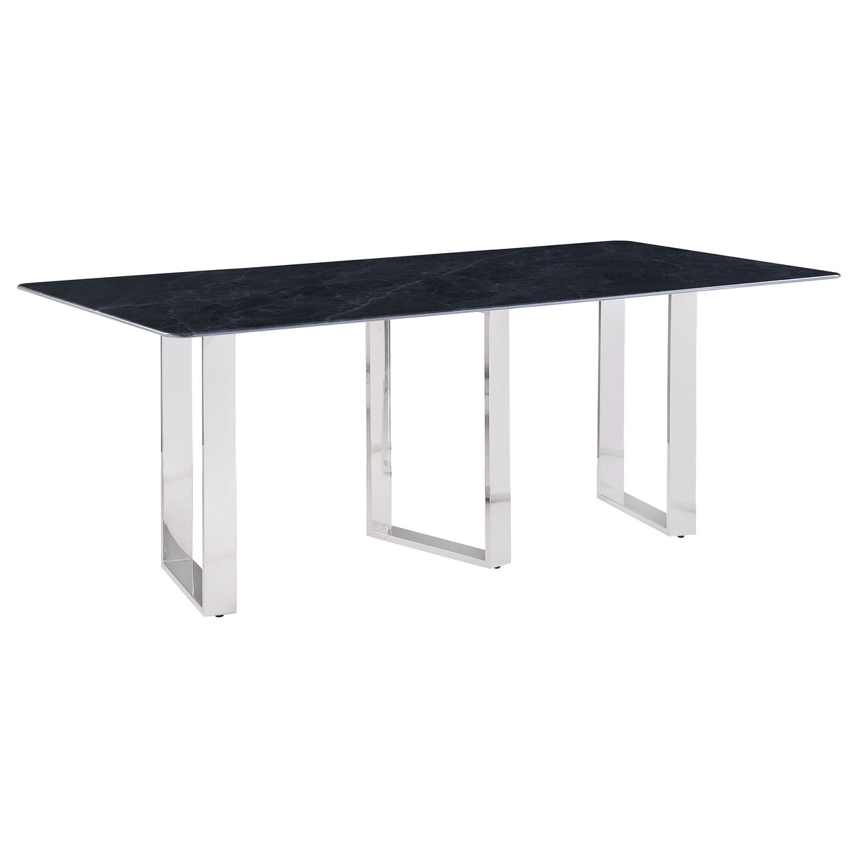 Desden - Rectangular Sintered Stone Dining Table - Gray by Coaster Fine Furniture | Bel Furniture