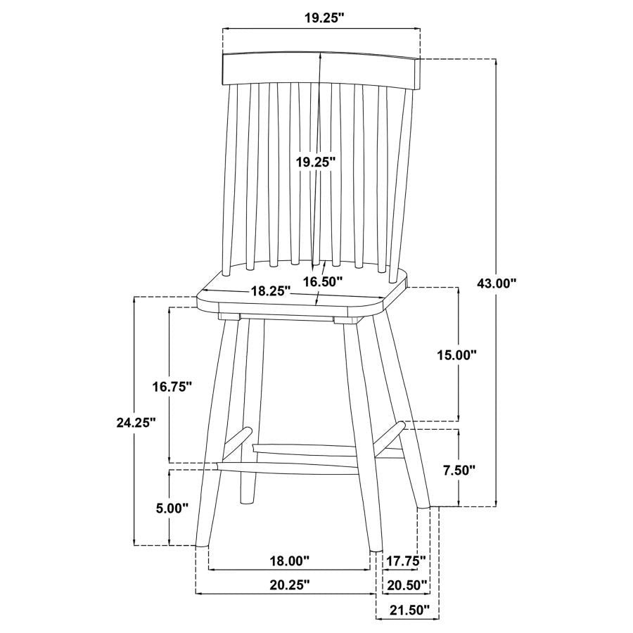 Andrews - Round Counter Dining Set