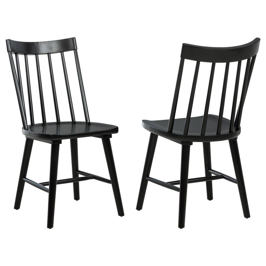 Middleton - Solid Wood Dining Side Chair (Set of 2) Black by Coaster Fine Furniture | Bel Furniture