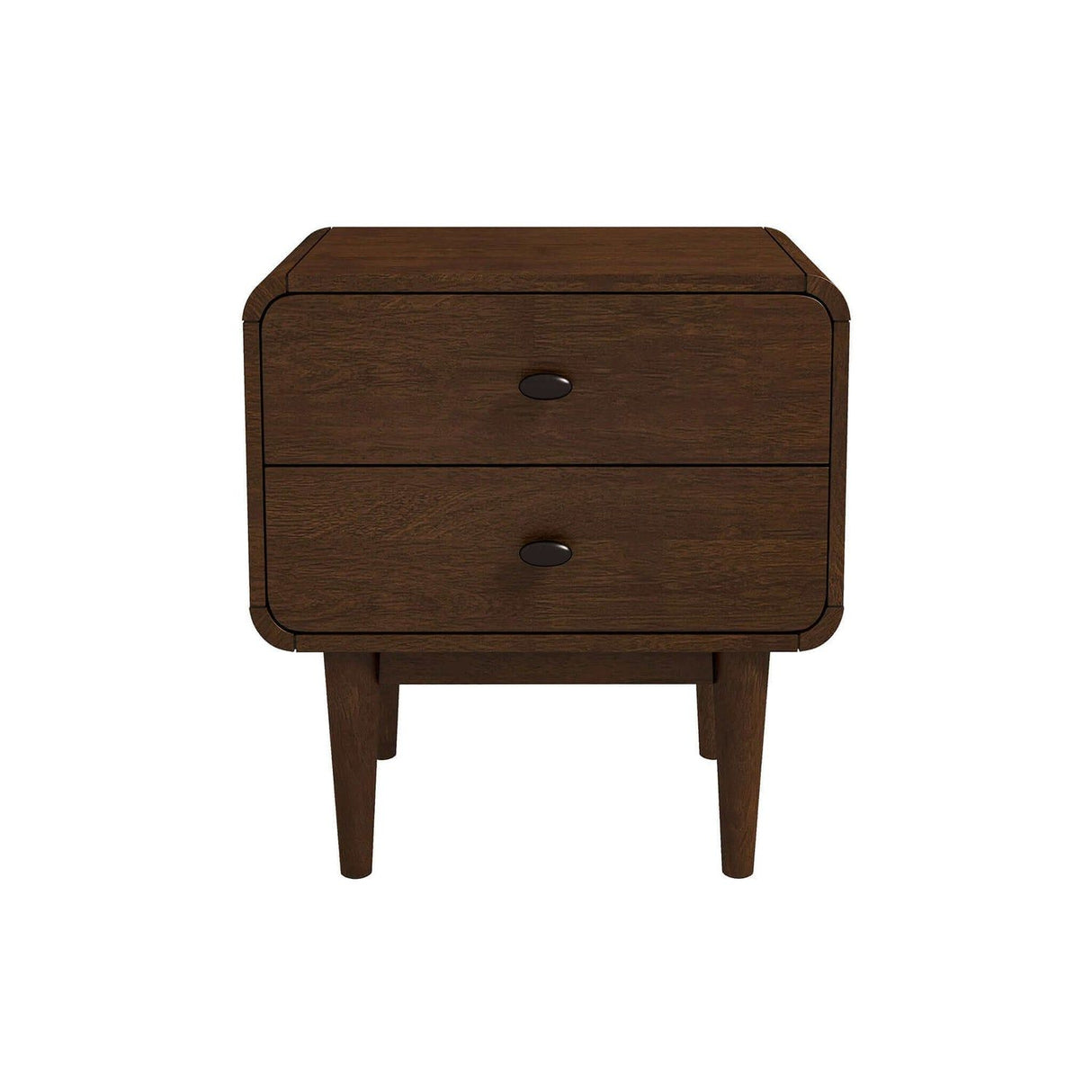 Alexa - Mid-Century Modern Style Night Stand - Brown by Ashcroft Furniture | Bel Furniture