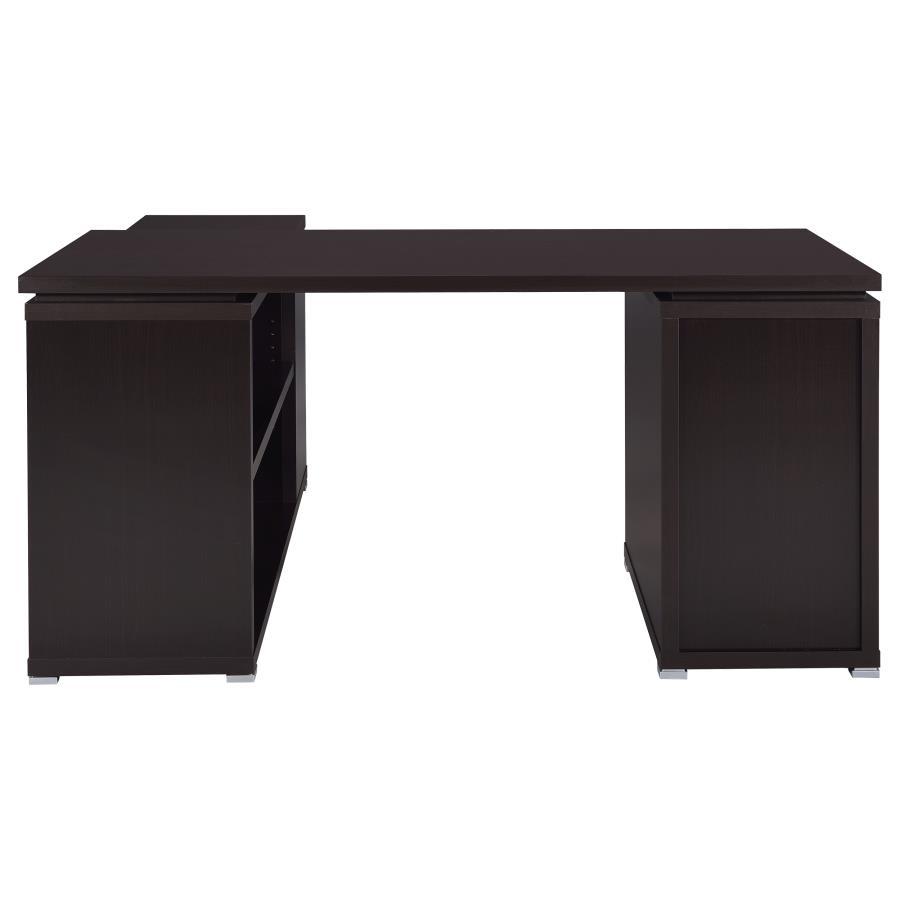 Yvette - 3-Drawer L-Shape Computer Desk by CoasterEveryday | Bel Furniture