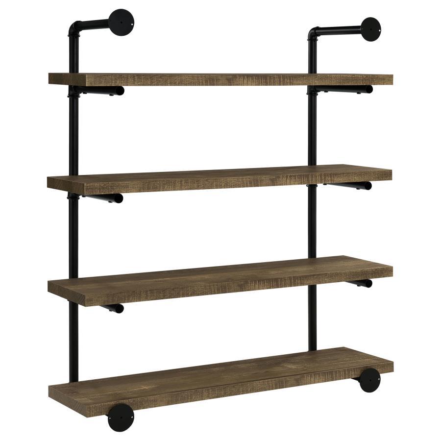 Elmcrest - 4-Shelf Wall Bookshelf by CoasterEveryday | Bel Furniture