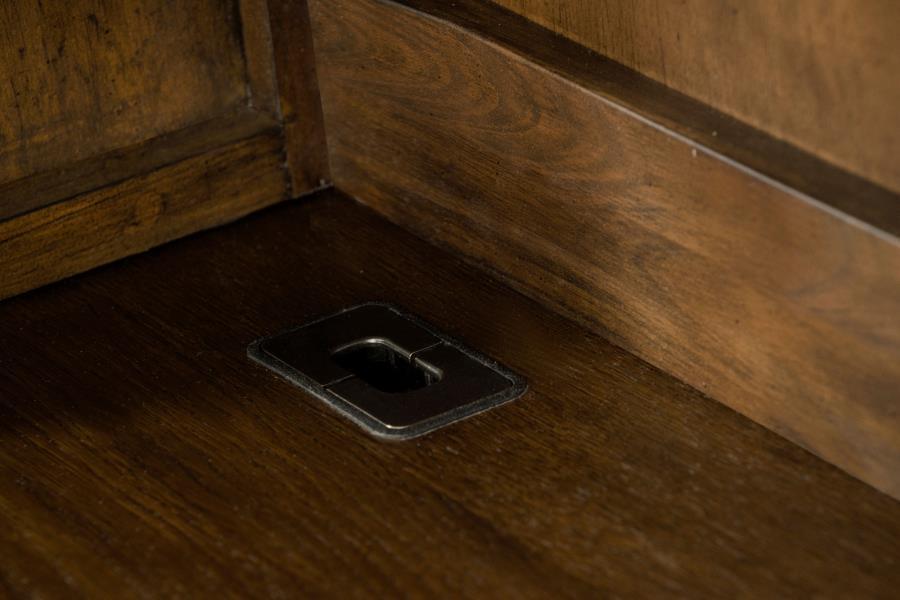 Hartshill - 5-Drawer Credenza With Hutch - Burnished Oak by CoasterElevations | Bel Furniture