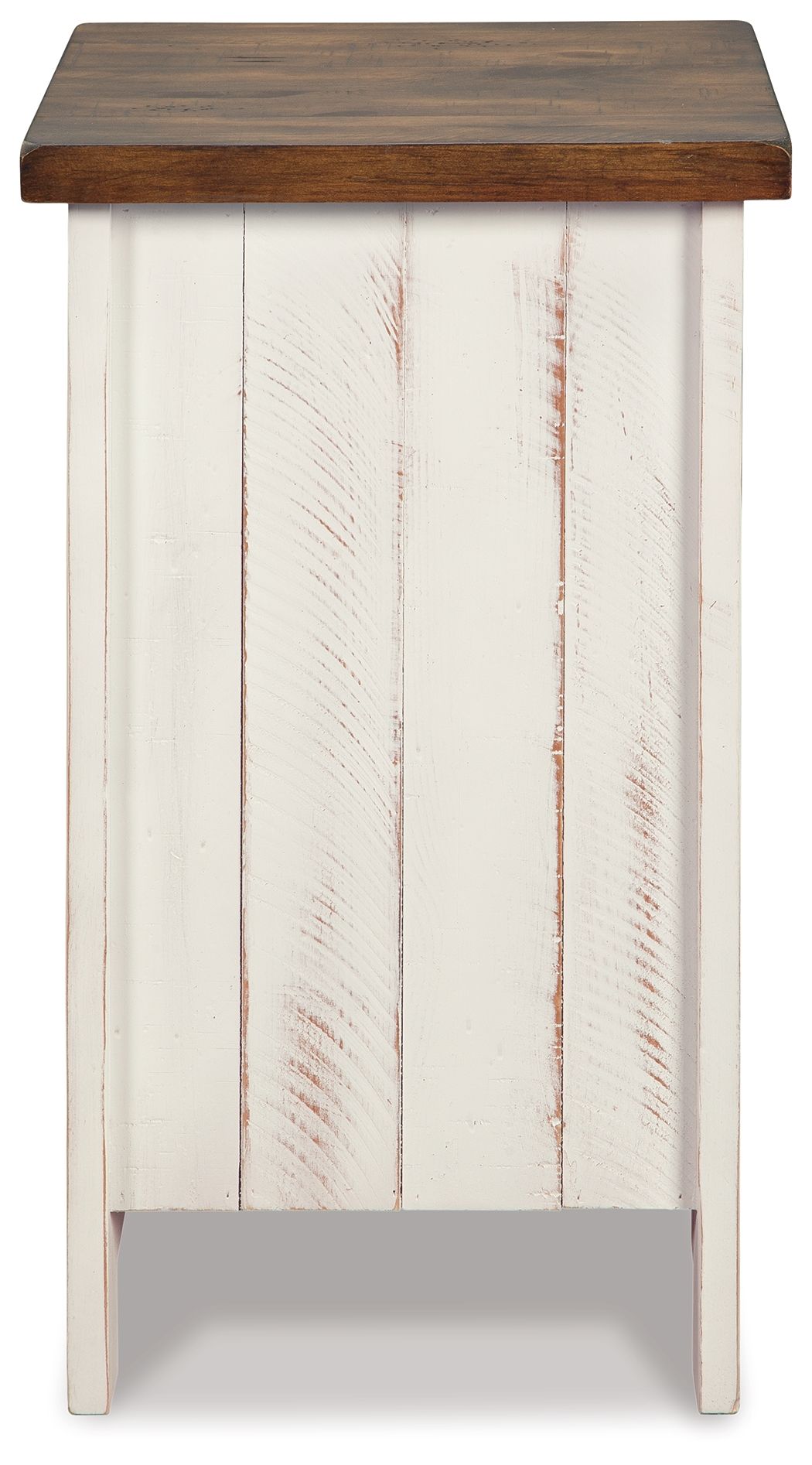Wystfield - White / Brown - Chair Side End Table by Signature Design by Ashley® | Bel Furniture