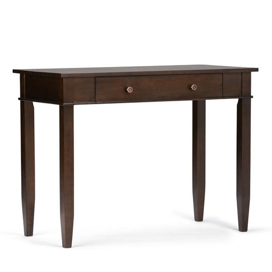 Carlton - Home Office Desk - Dark Tobacco Brown by Simpli-Home | Bel Furniture