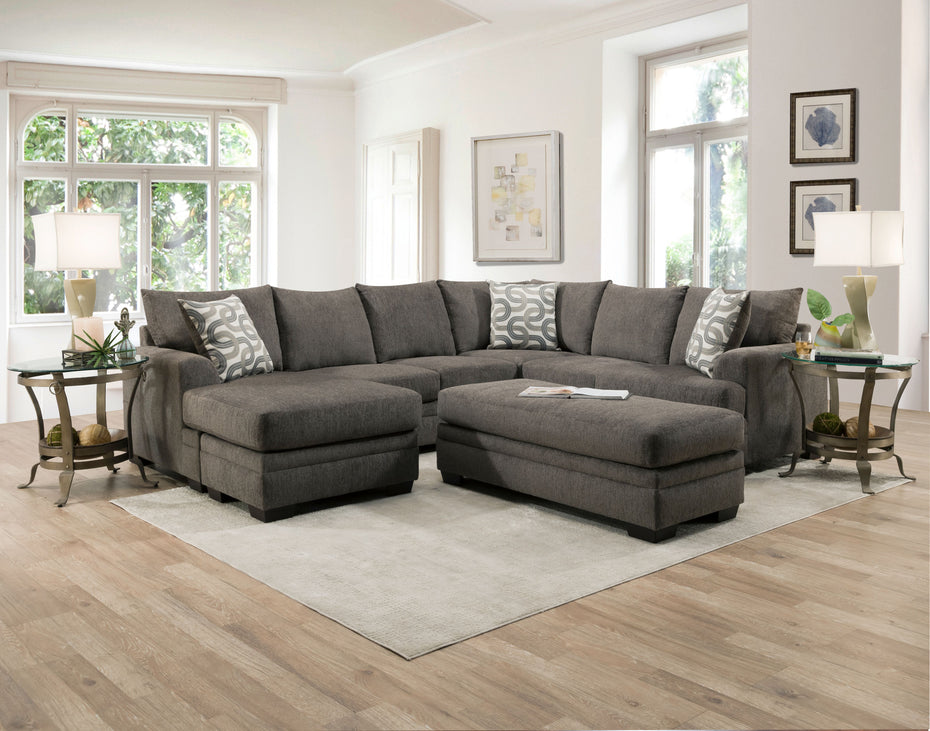 2 PIECE SECTIONAL - BAILEY CHARCOAL SECTIONAL