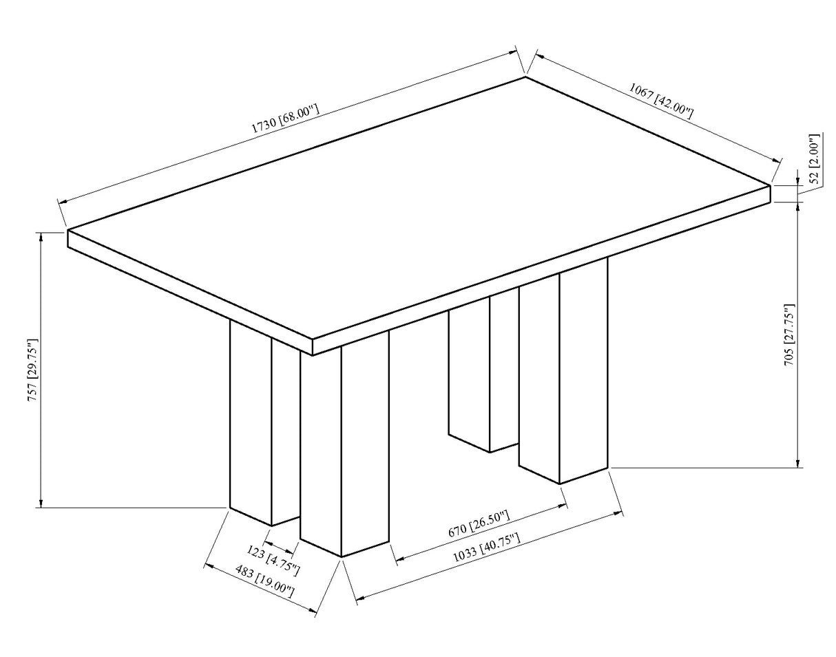 Parkside - Dining Table - White