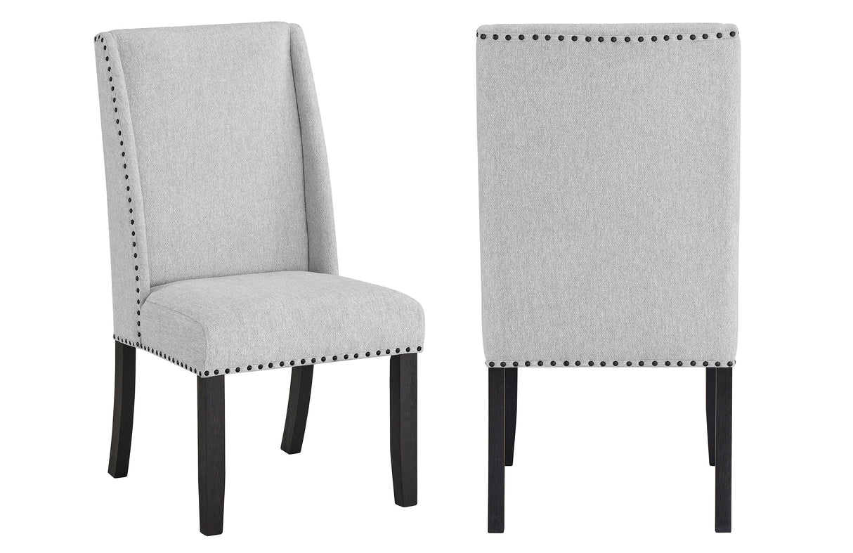 Vance - Side Chair (Set of 2) - Charcoal & Gray