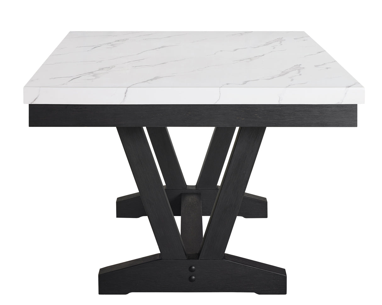 Vance Faux Marble Dining Table