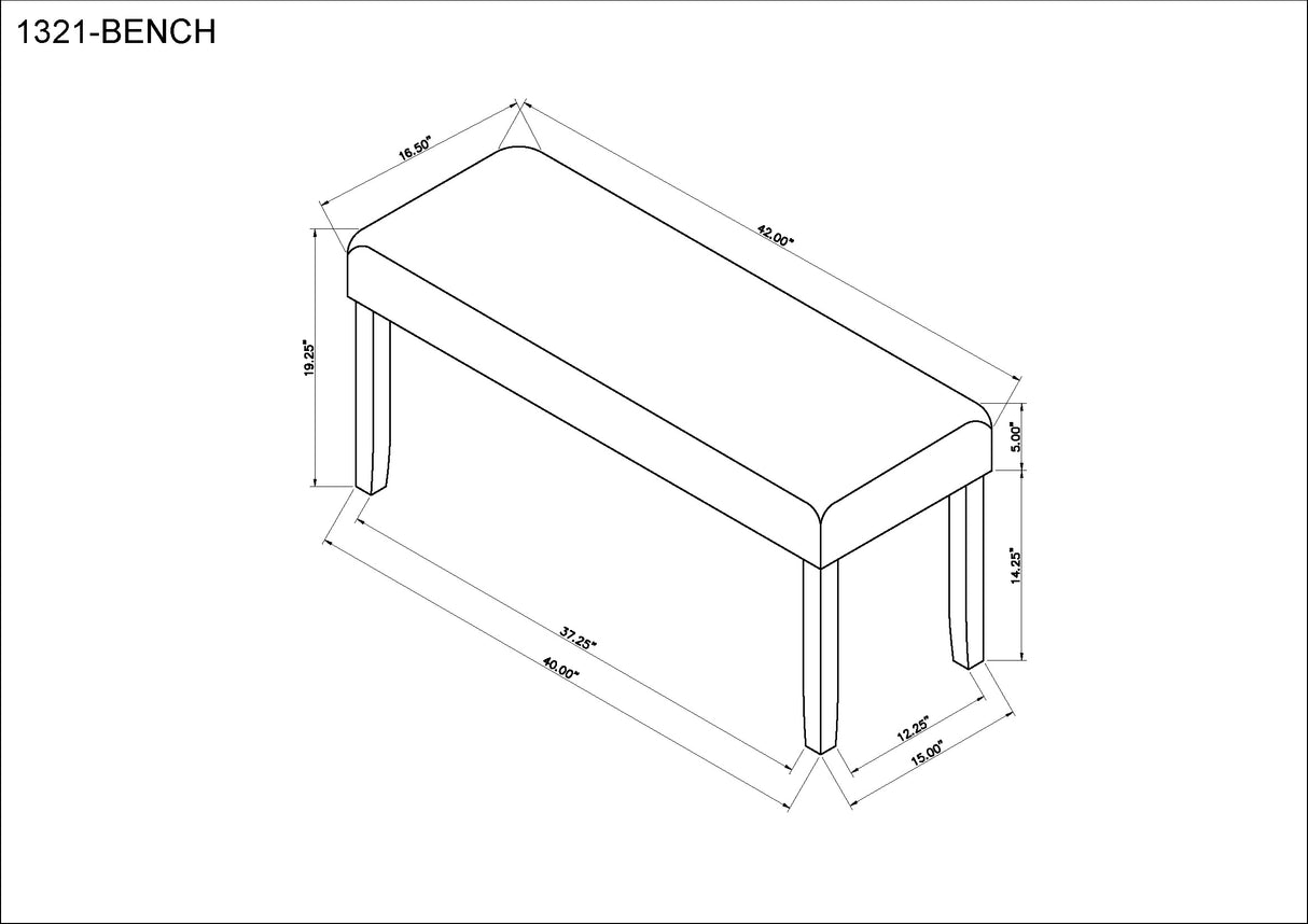 Hazel - Bench - Wired White