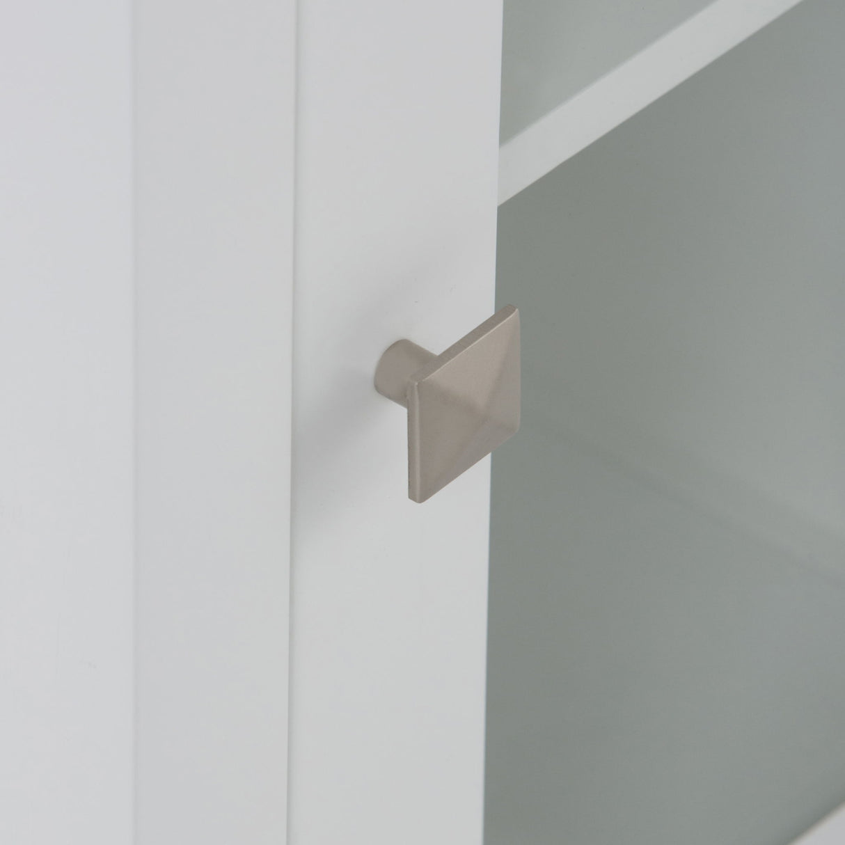 Acadian - Bath Storage Tower - Pure White by Simpli-Home | Bel Furniture