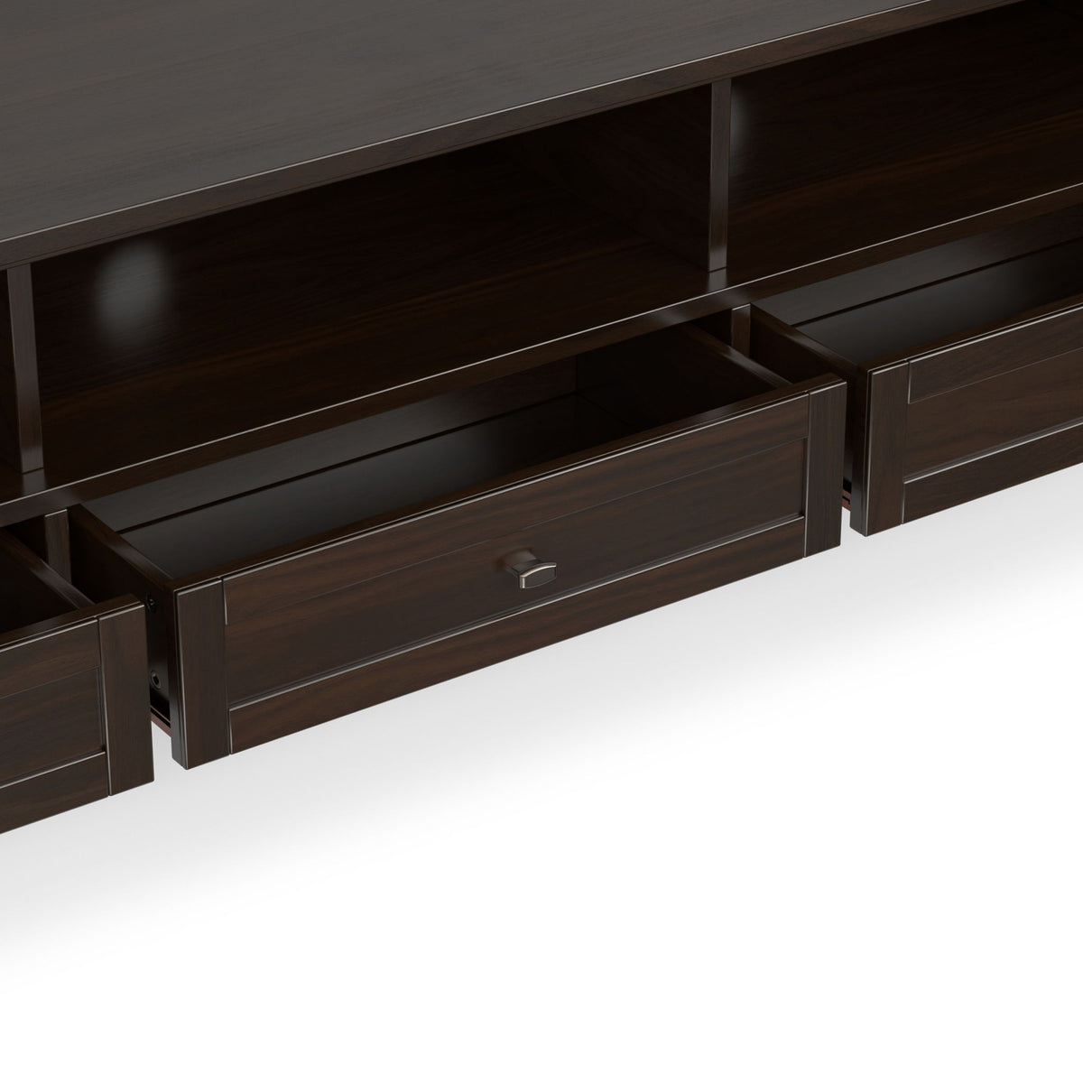 Warm Shaker - Low TV Media Stand - Brown