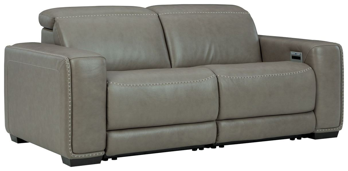 Correze - Power Reclining Sectional Gray 2 Pc. Power Reclining Sectional by Signature Design by Ashley® | Bel Furniture