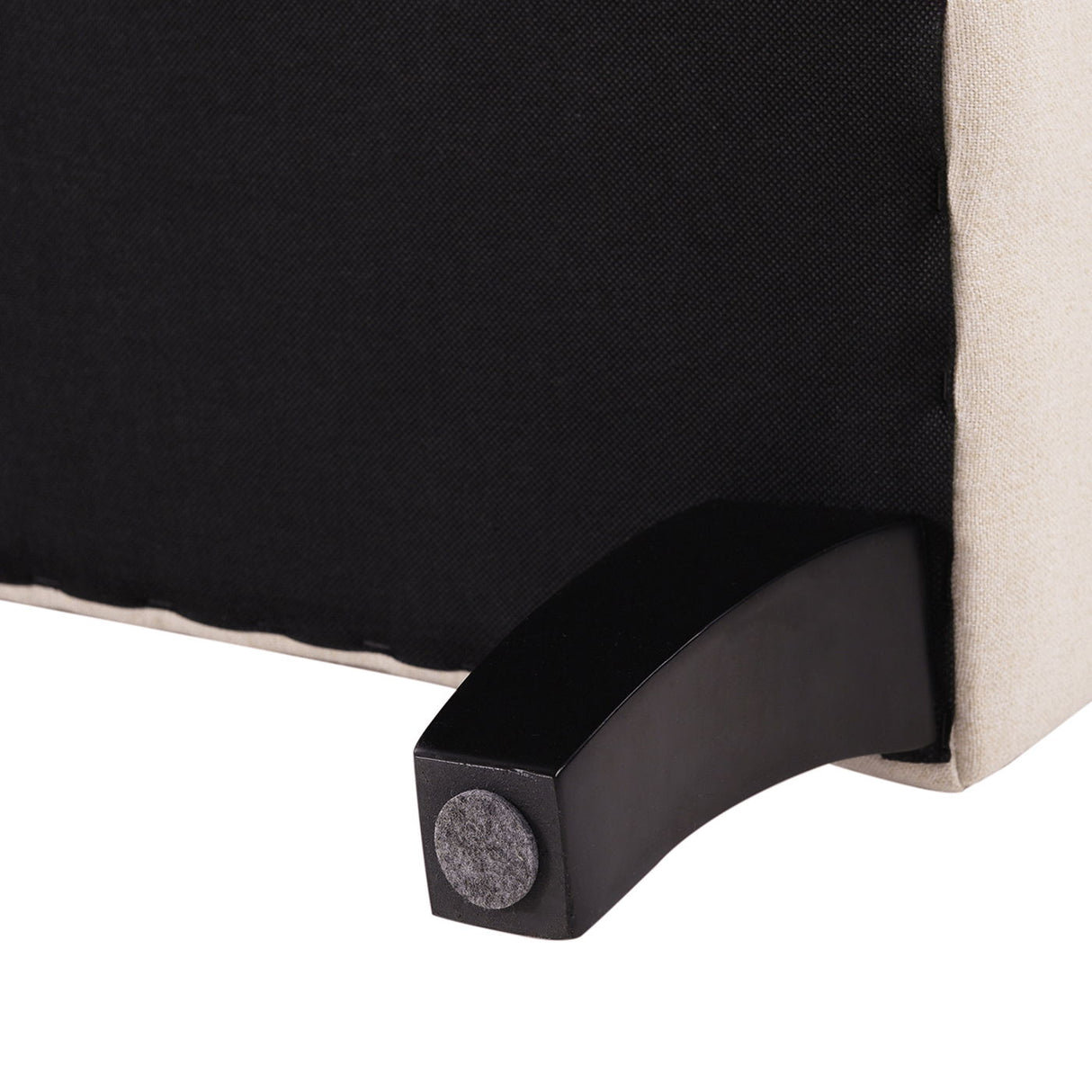 Kathy - Roll Arm Entryway Accent Bench - Sky Neutral Beige by Jennifer Taylor Home | Bel Furniture