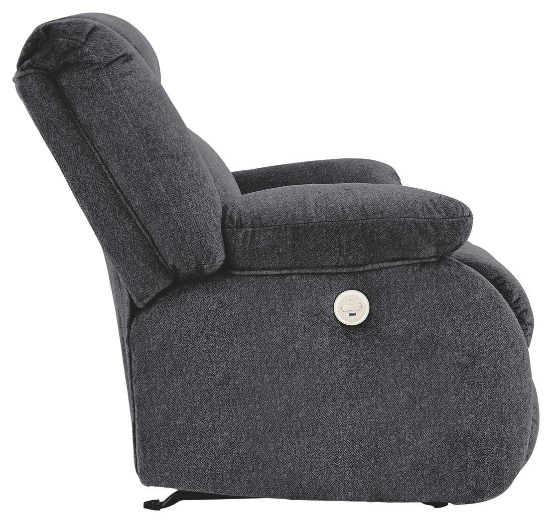 Burkner - Marine - Power Rocker Recliner by Signature Design by Ashley® | Bel Furniture