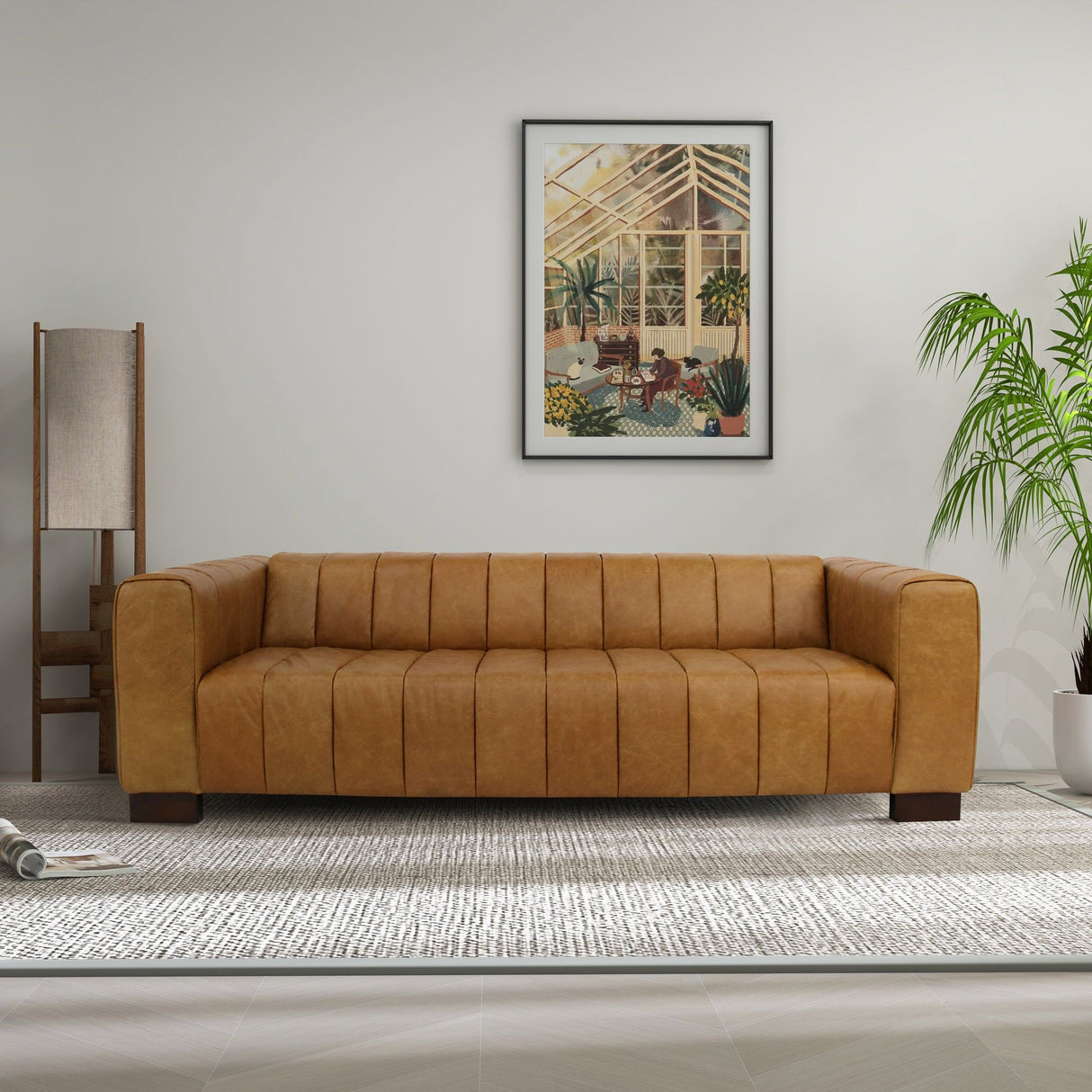 Dixon - Waxy Sofa - Tan by Ashcroft Furniture | Bel Furniture