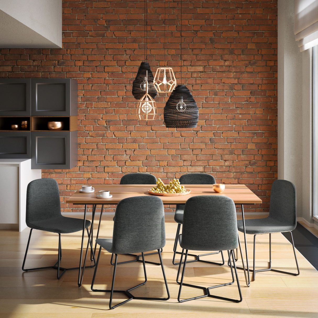 Wilcox - Dining Chair (Set of 2) - Charcoal Gray by Simpli-Home | Bel Furniture