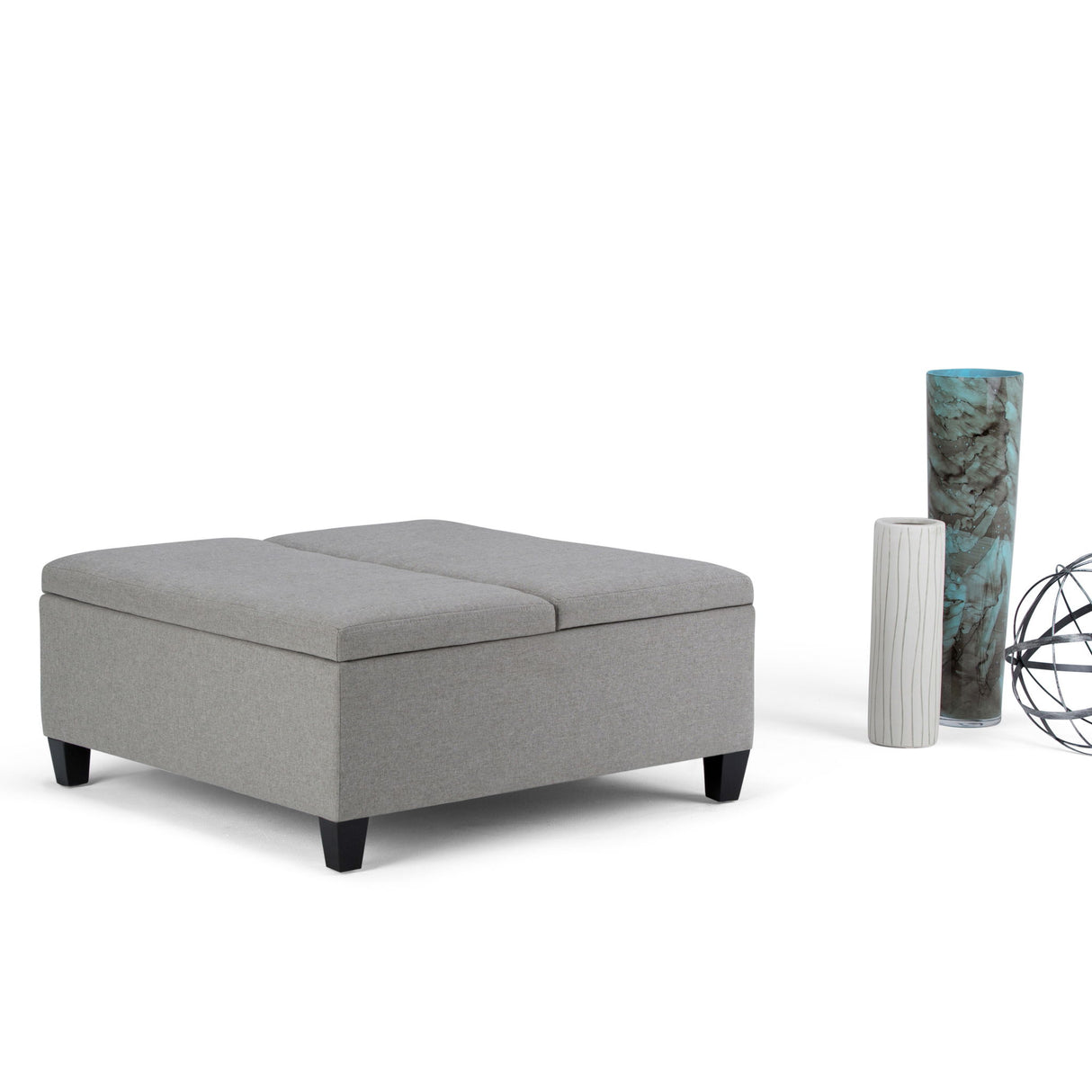 Ellis - Coffee Table Storage Ottoman Contemporary Design