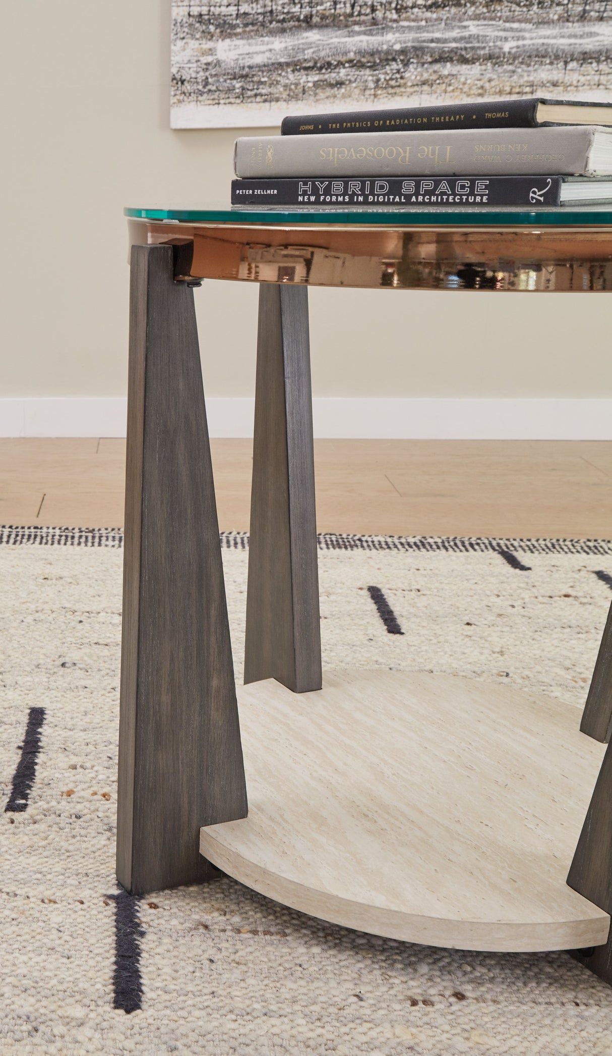 Frazwa - Multi - Round End Table by Signature Design by Ashley® | Bel Furniture