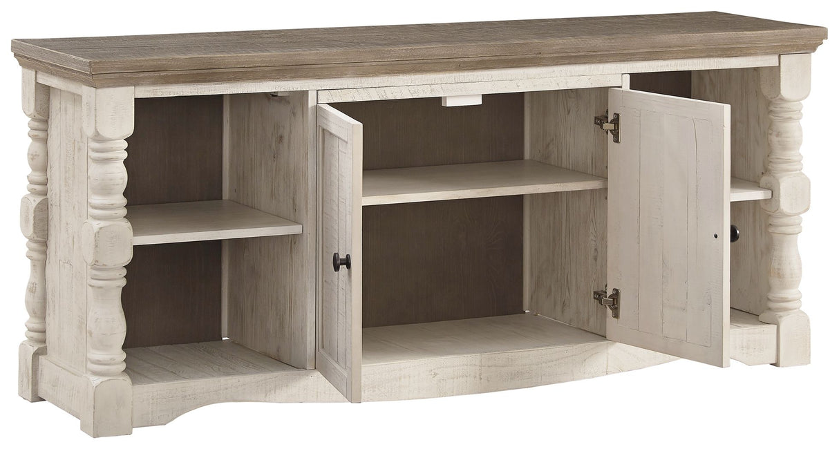 Havalance - Brown / Beige - Extra Large TV Stand - 2 Doors by Signature Design by Ashley® | Bel Furniture