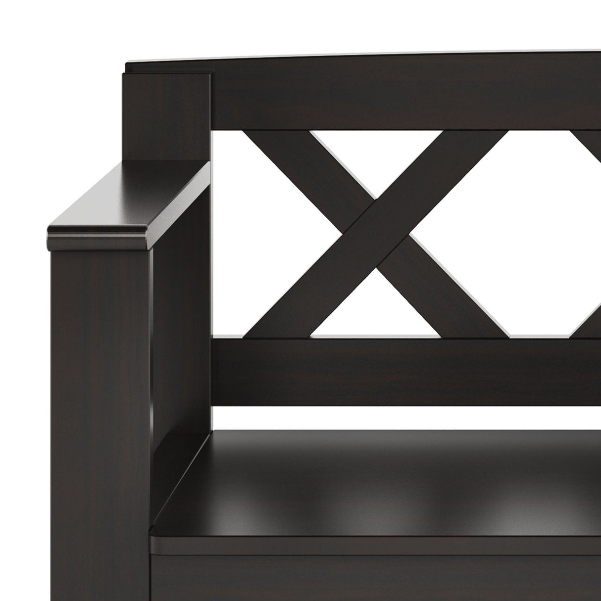 Amherst - Small Transitional Entryway Storage Bench by Simpli-Home | Bel Furniture