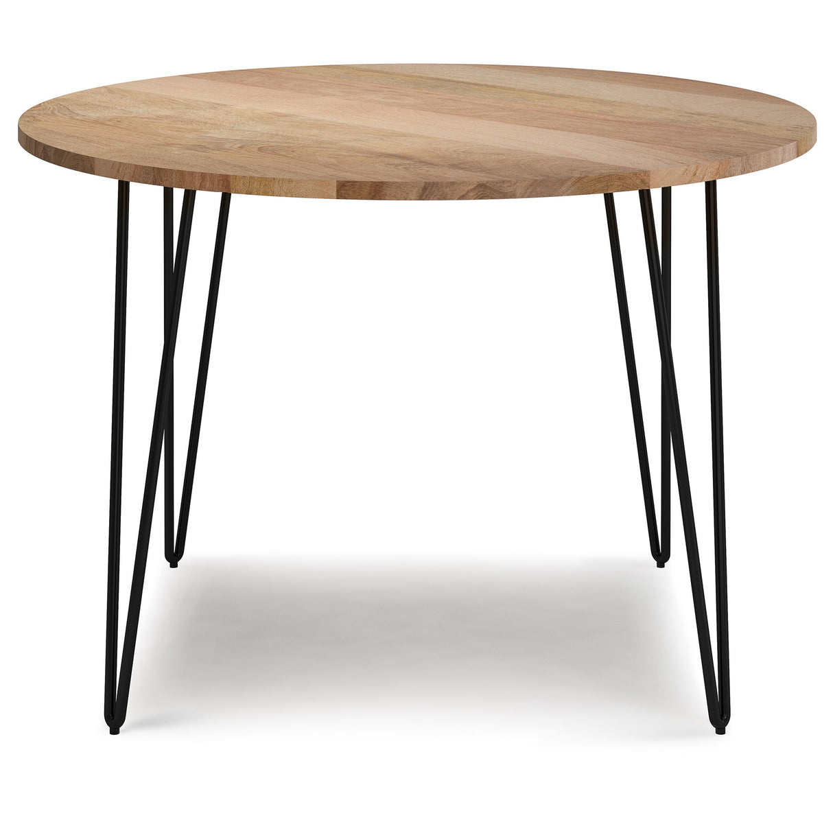 Hunter - Round Dining Table - Natural by Simpli-Home | Bel Furniture