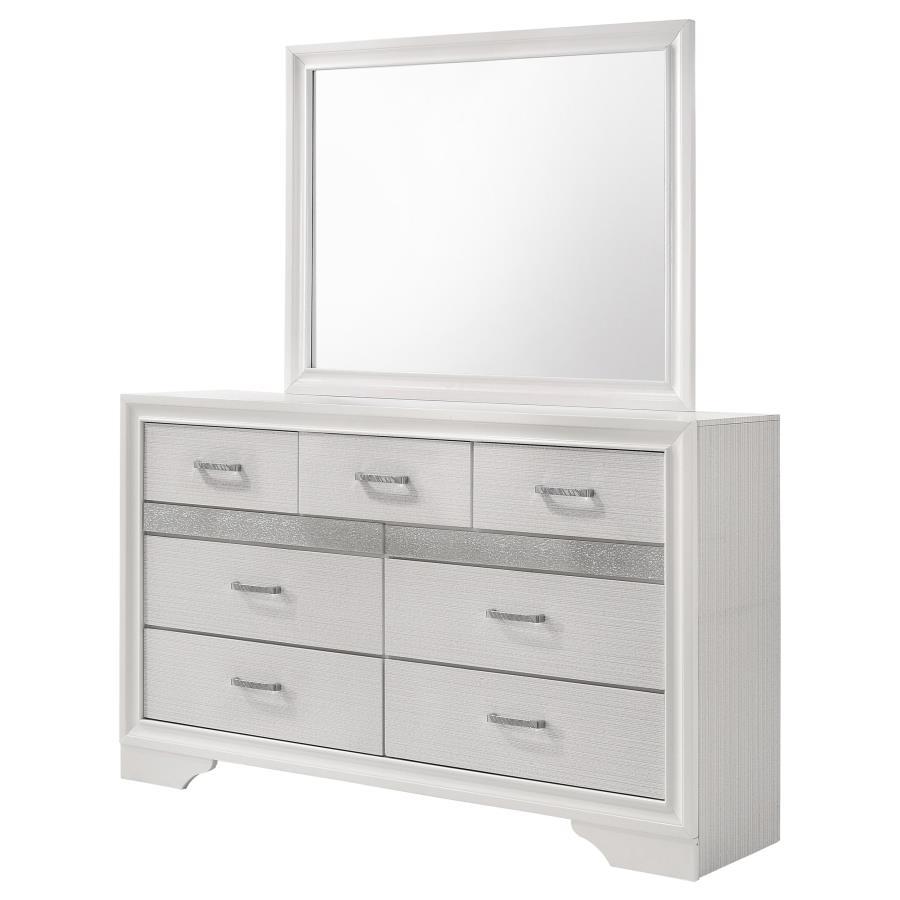 Miranda - 7-drawer Dresser With Mirror by CoasterEveryday | Bel Furniture